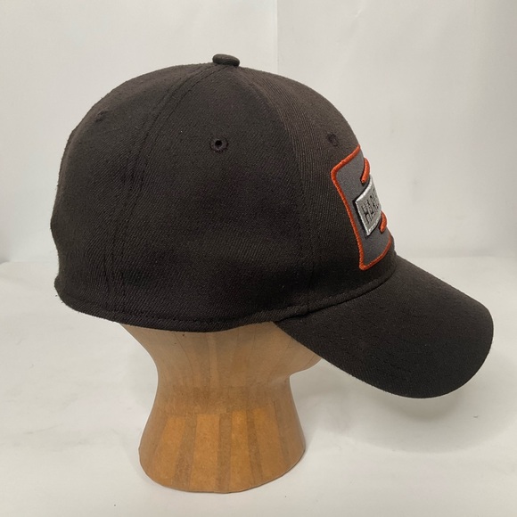 New Era Harley-Davidson Men’s Classic Logo Patch 39THIRTY Brown Ballcap Hat - Picture 7 of 12